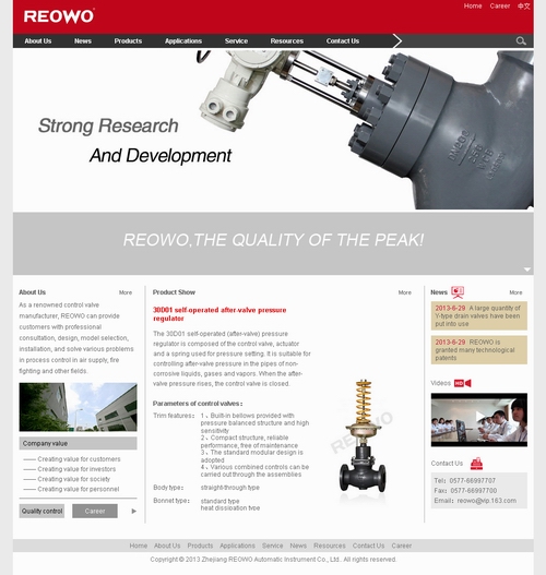 閥門(mén)網(wǎng)站設(shè)計(jì)